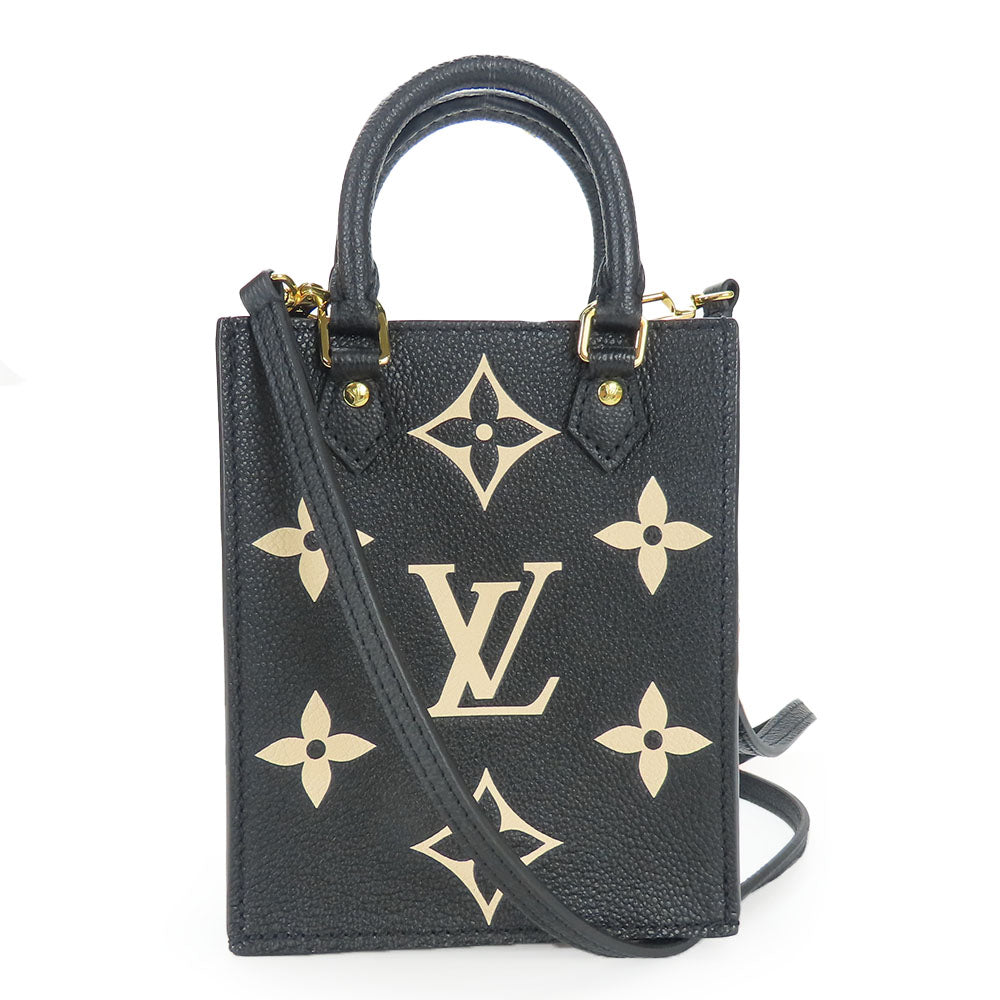 Louis Vuitton M81416 Ann Platt Petit Sac Monogram Black Handbag