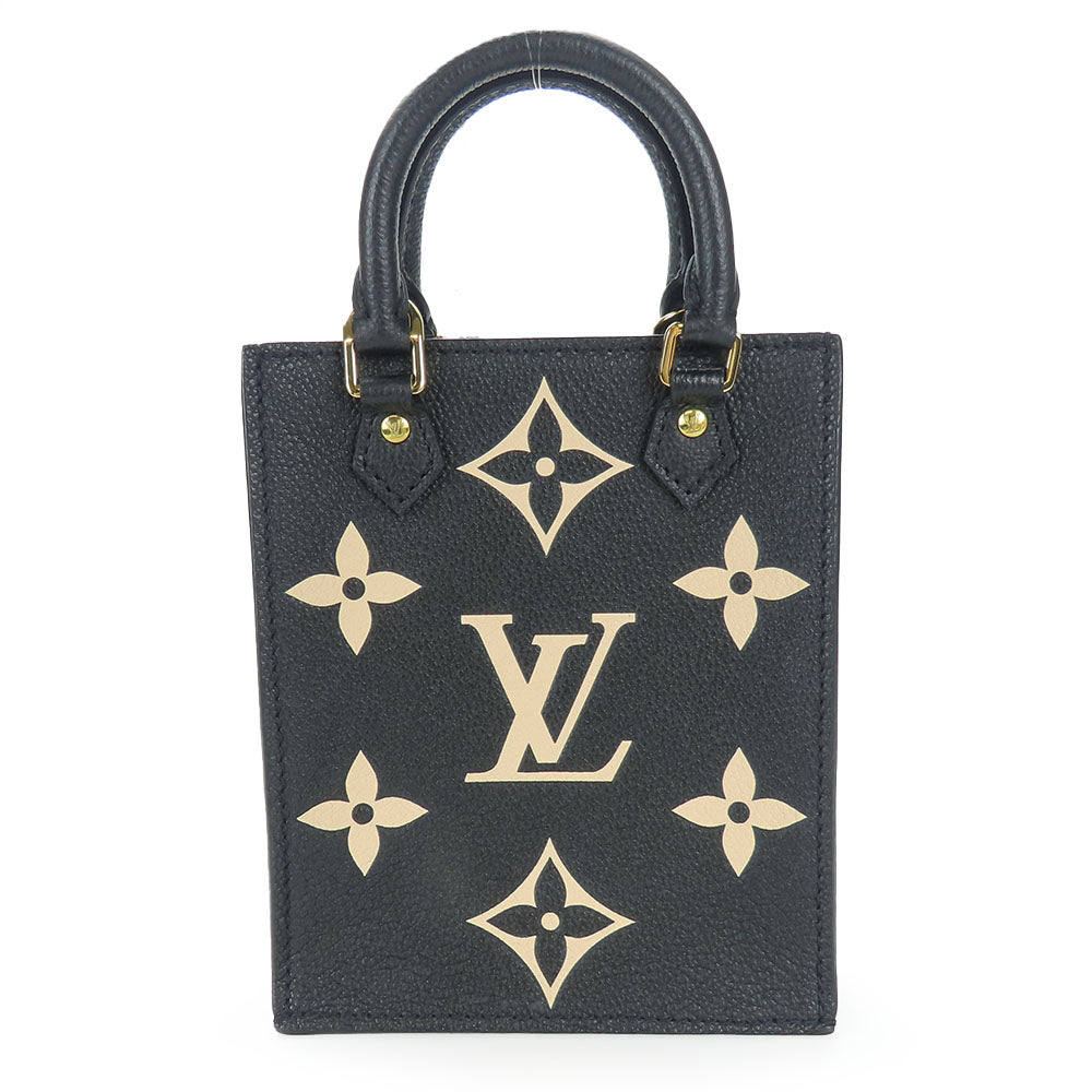 Louis Vuitton M81416 Ann Platt Petit Sac Monogram Black Handbag