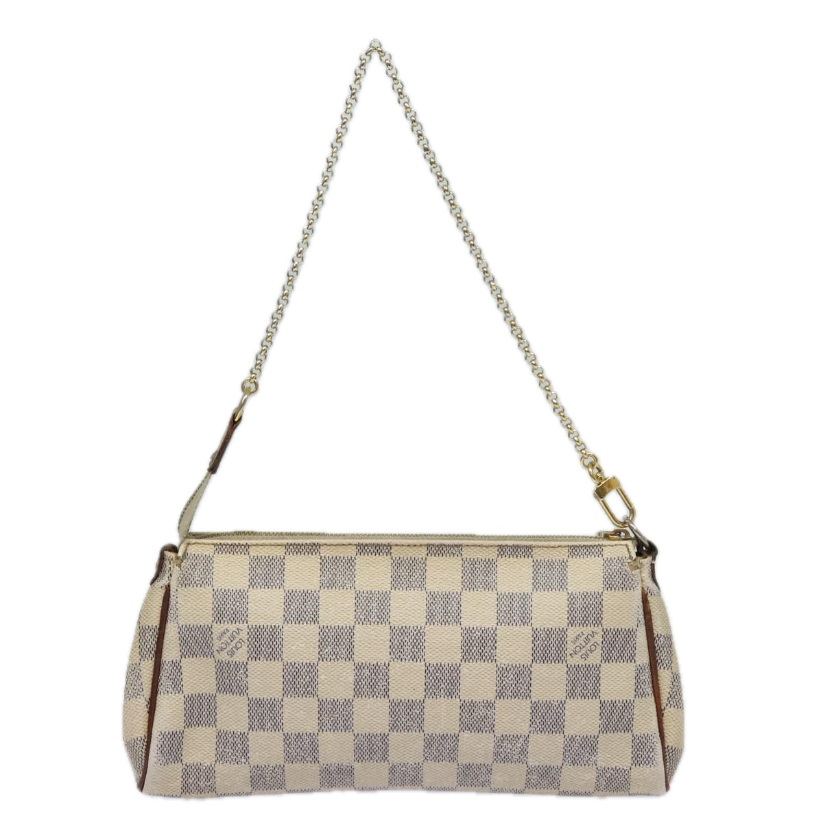 LOUIS VUITTON Damier Azur Eva Shoulder Bag 2way N55214 LV Auth 84137