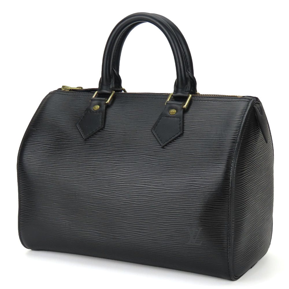 Louis Vuitton M43012 Epi Noir Speedy 25 Leather Handbag