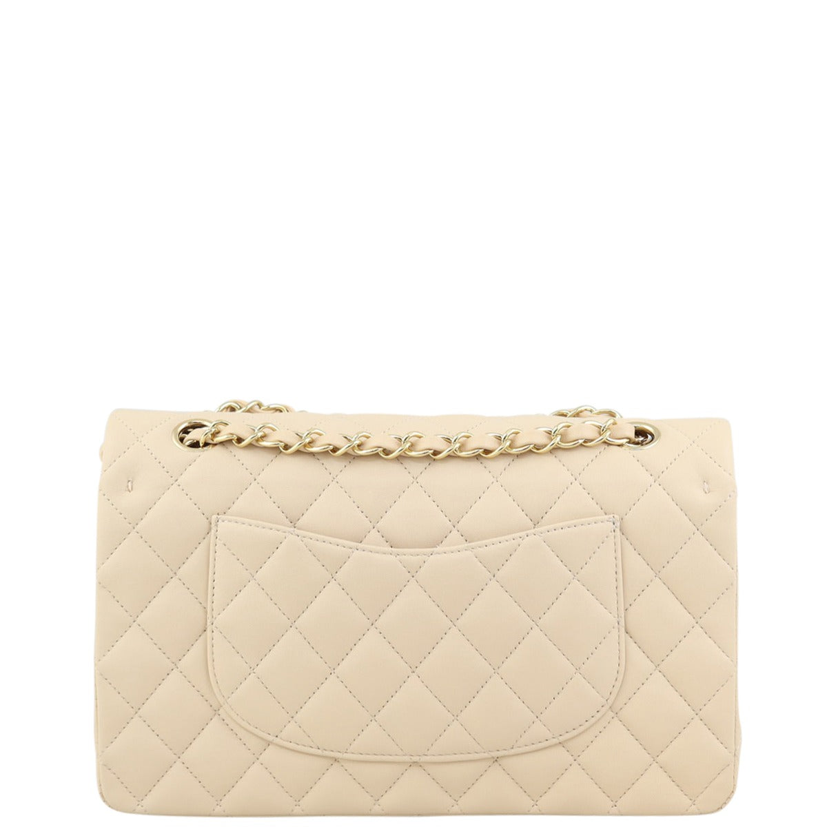 Chanel Classic Double 17 Series Handbag Beige Medium