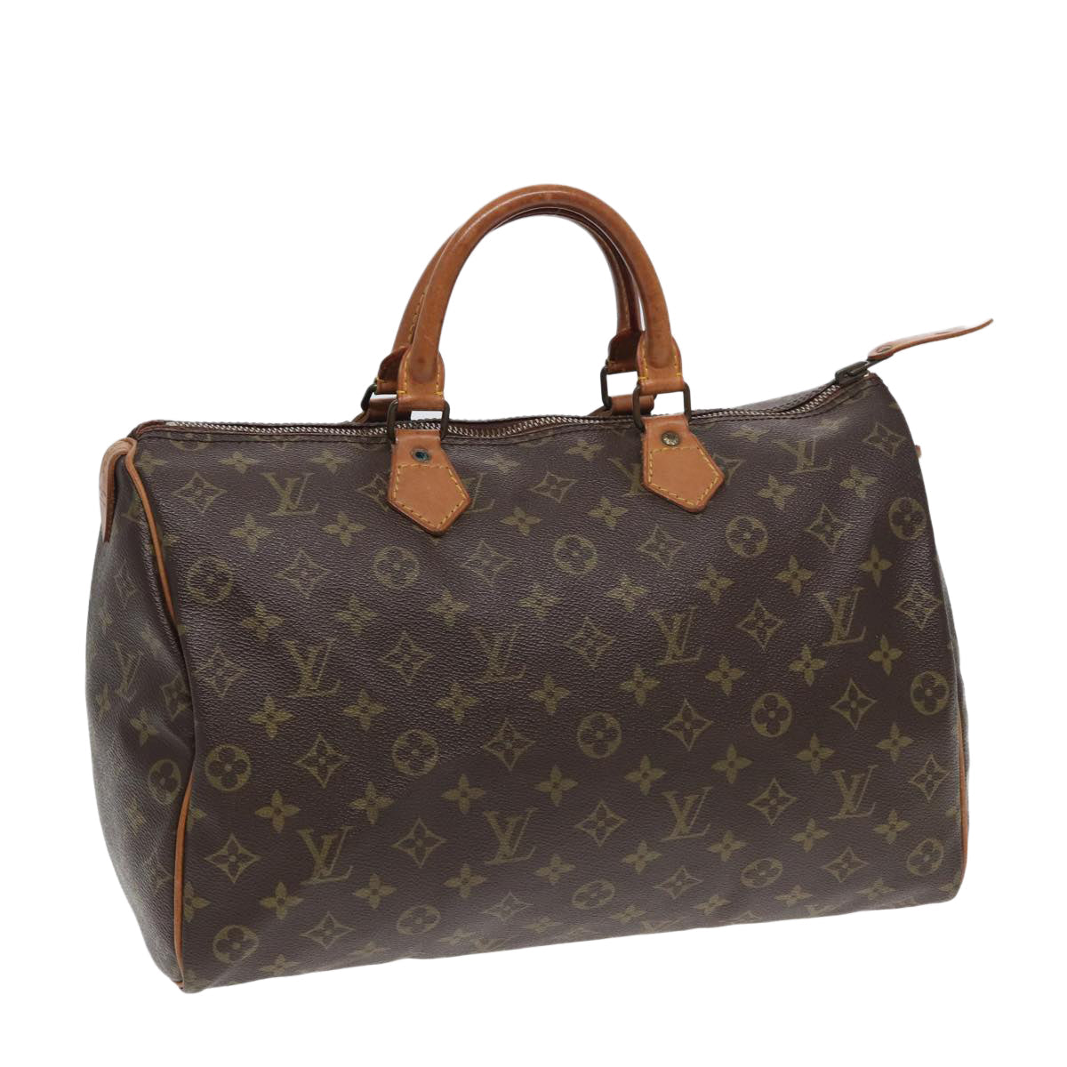 LOUIS VUITTON Monogram Speedy 35 Hand Bag M41524 LV Auth 84194