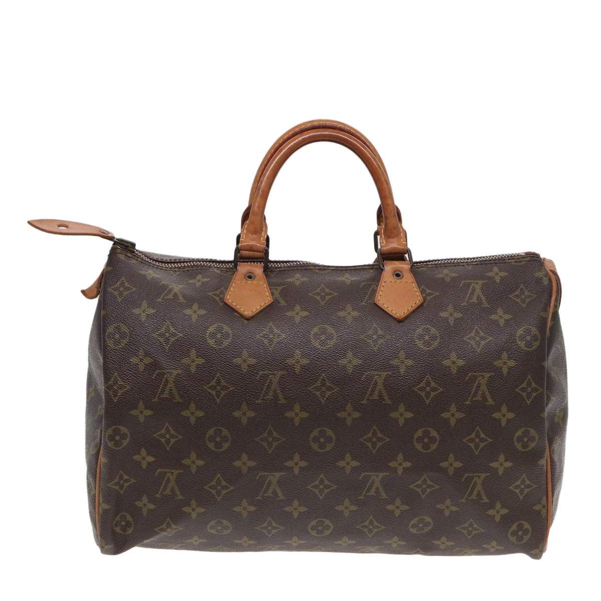 LOUIS VUITTON Monogram Speedy 35 Hand Bag M41524 LV Auth 84194
