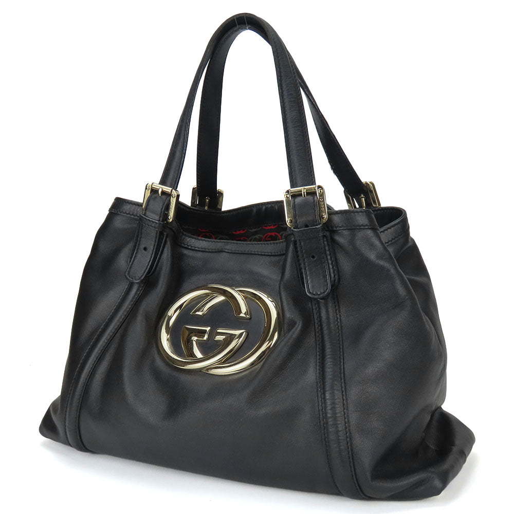 Gucci New Britt Double Tote Bag Leather
