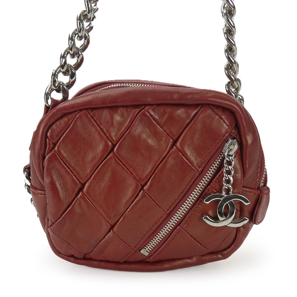 Chanel lambskin Bordeaux quilting Shoulder Bag