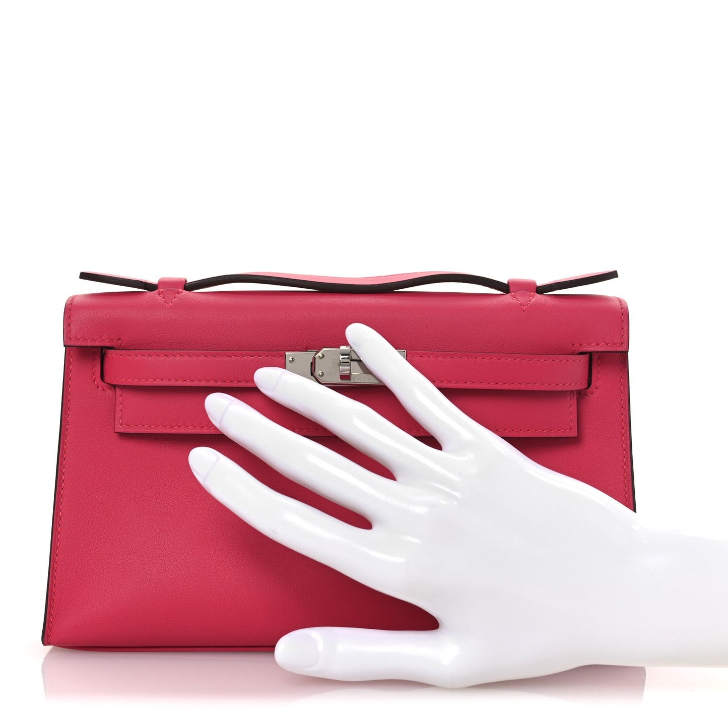 Hermes Swift Kelly Pochette Clutch Rose Extreme Clutch Bag