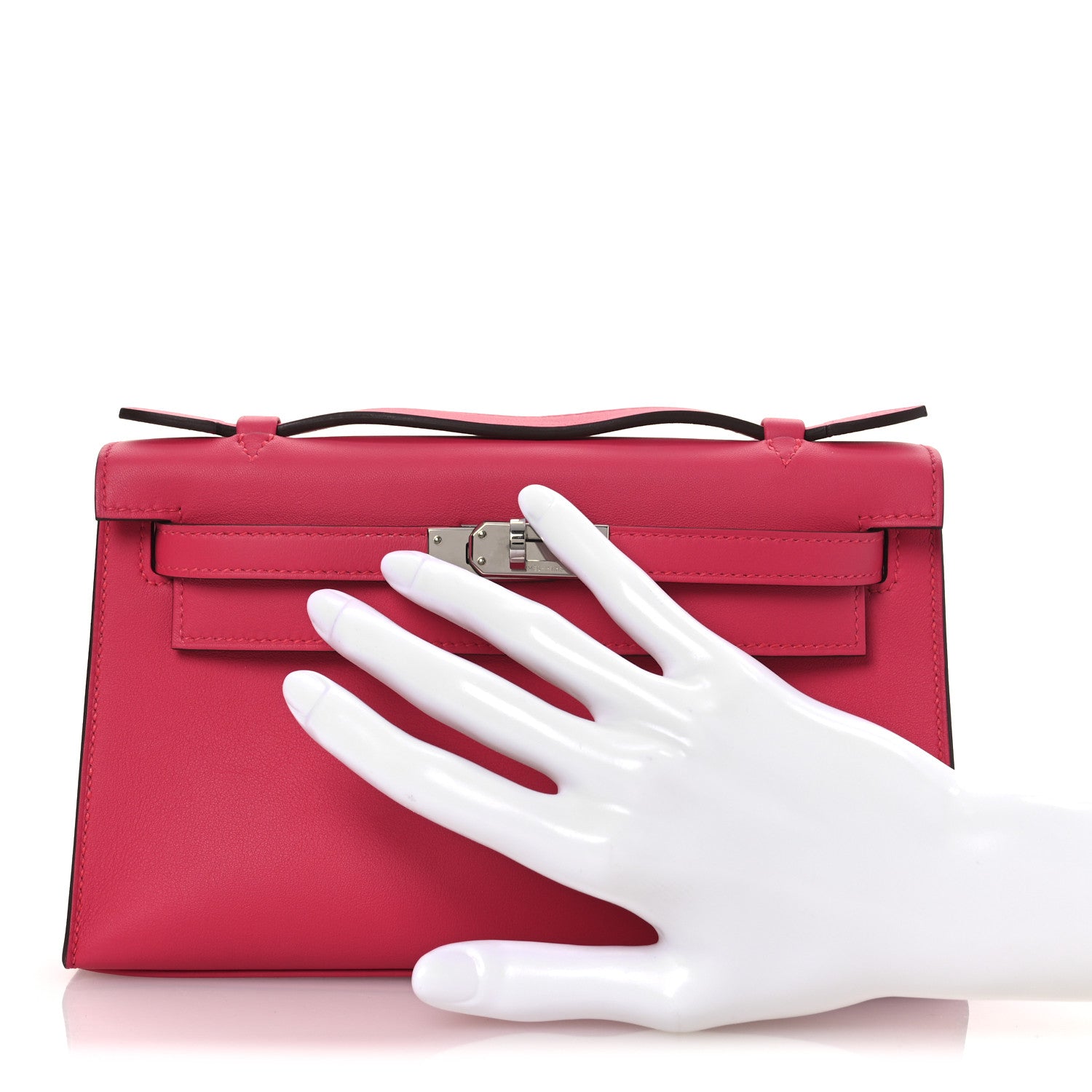 Hermes Swift Kelly Pochette Clutch Rose Extreme Clutch Bag