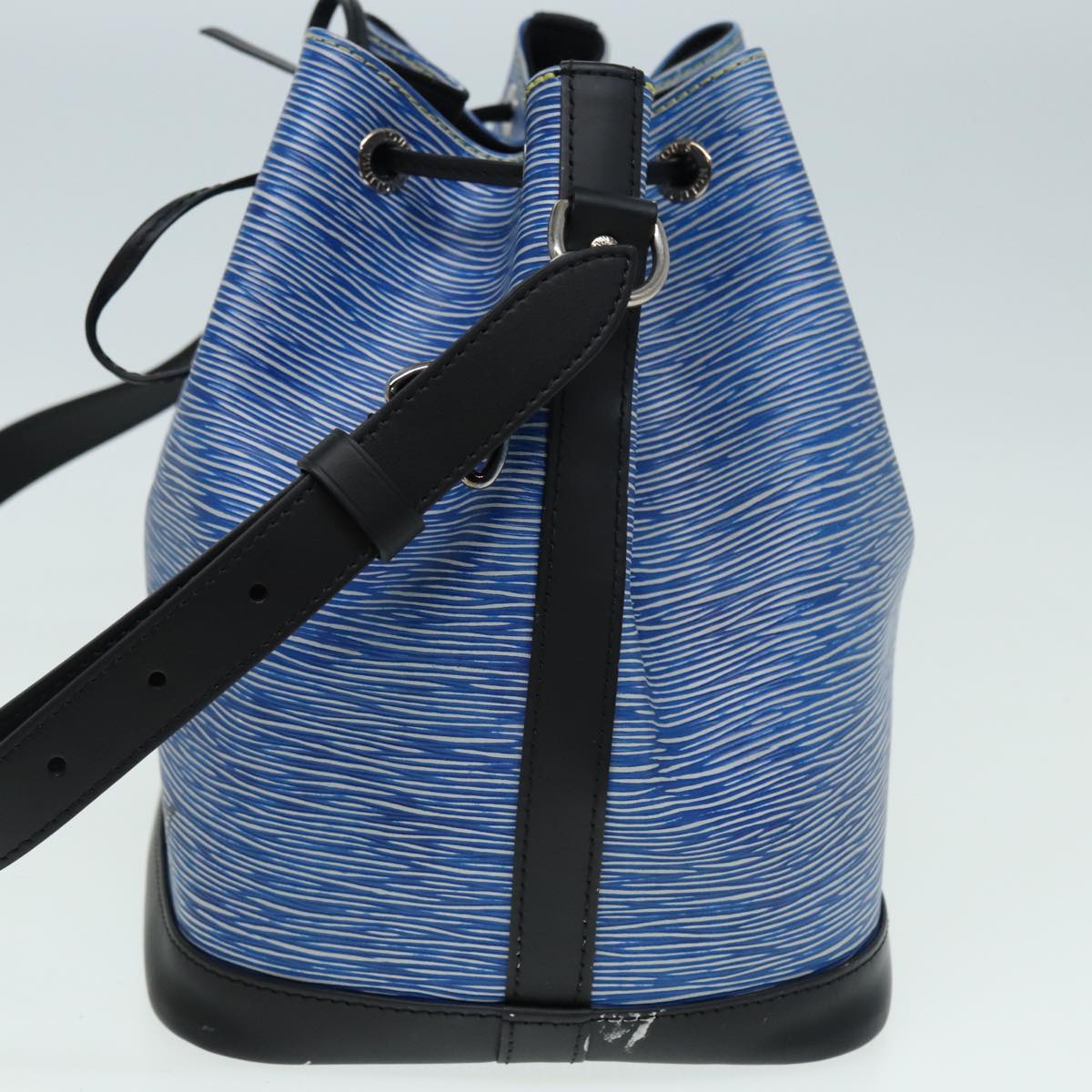 LOUIS VUITTON Epi Denim Petit Noe Shoulder Bag Blue M54636 LV Auth 84402