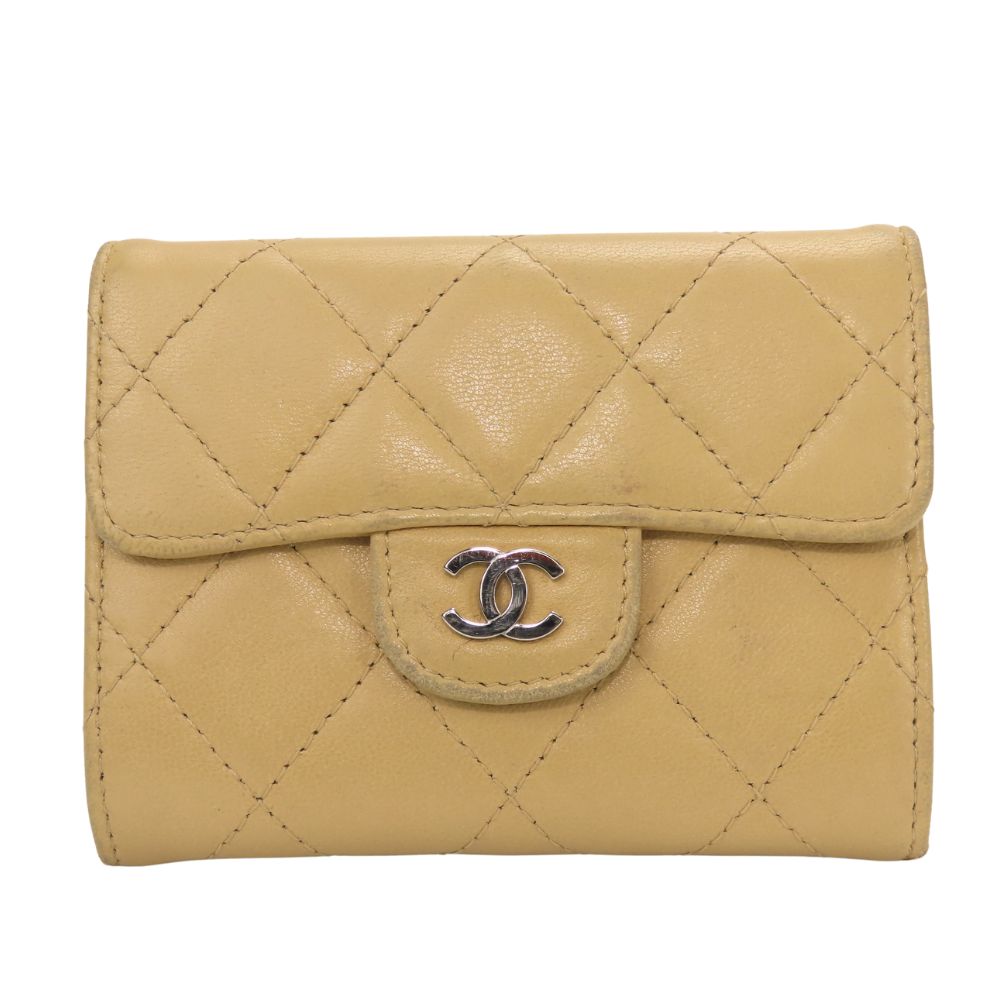 Chanel Coin lambskin Timeless classic Beige Handbag