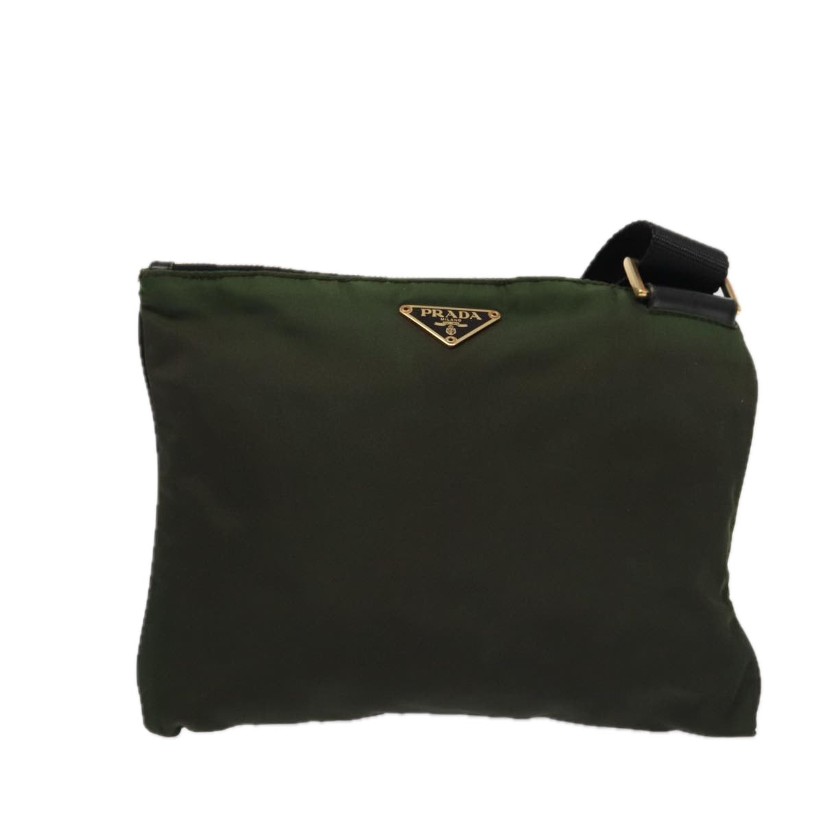 Prada Shoulder Bag Khaki Auth Nylon Khaki Auth 84454