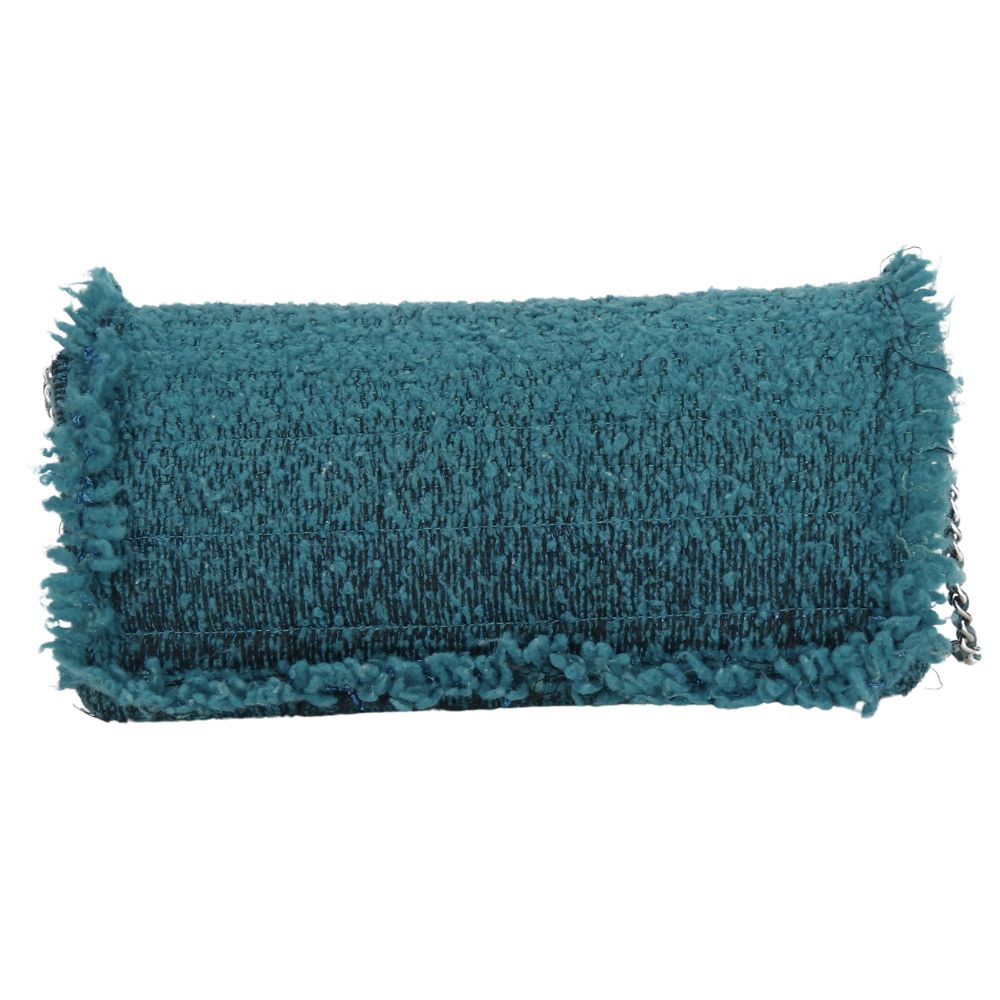 Chanel tweed Blue Shoulder Bag