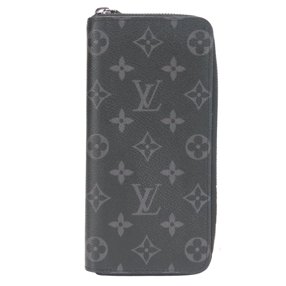 Louis Vuitton Long Purse M62295 Eclipse Zippy Monogram Black Wallet Case 4