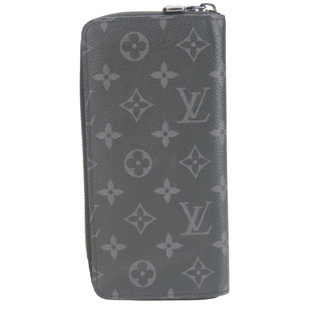 Louis Vuitton Long Purse M62295 Eclipse Zippy Monogram Black Wallet Case 4