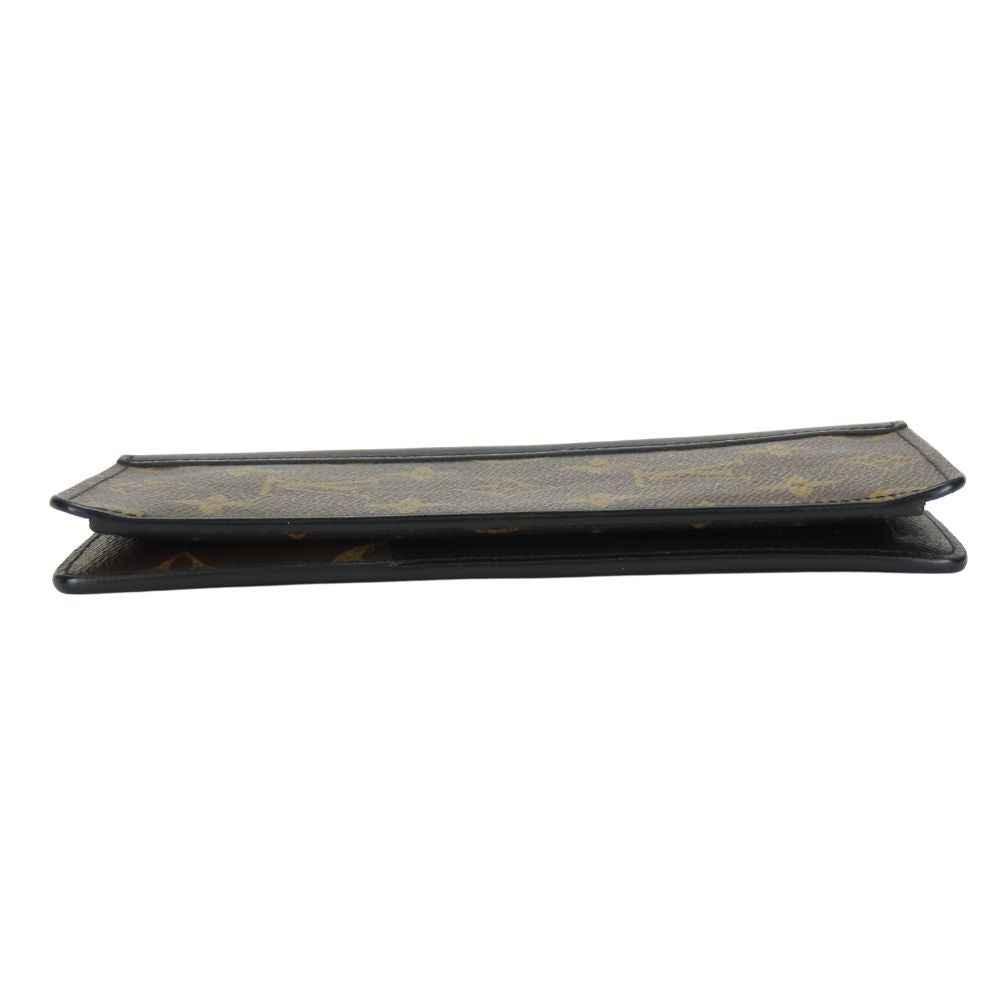 Louis Vuitton Long Purse M93800 macacer Portefeuille Monogram Brown Wallet Case