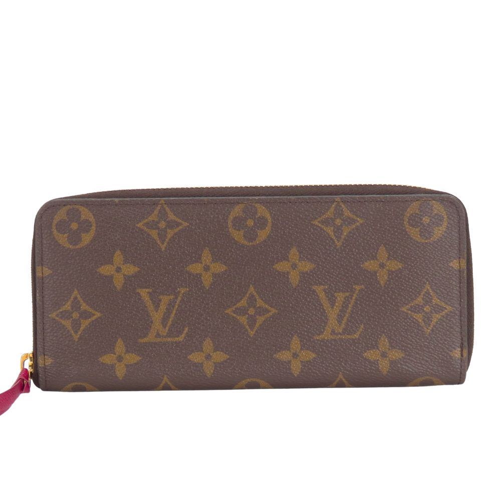 Louis Vuitton Long Purse M60742 Fuchsia Portefeuille Monogram Wallet Case