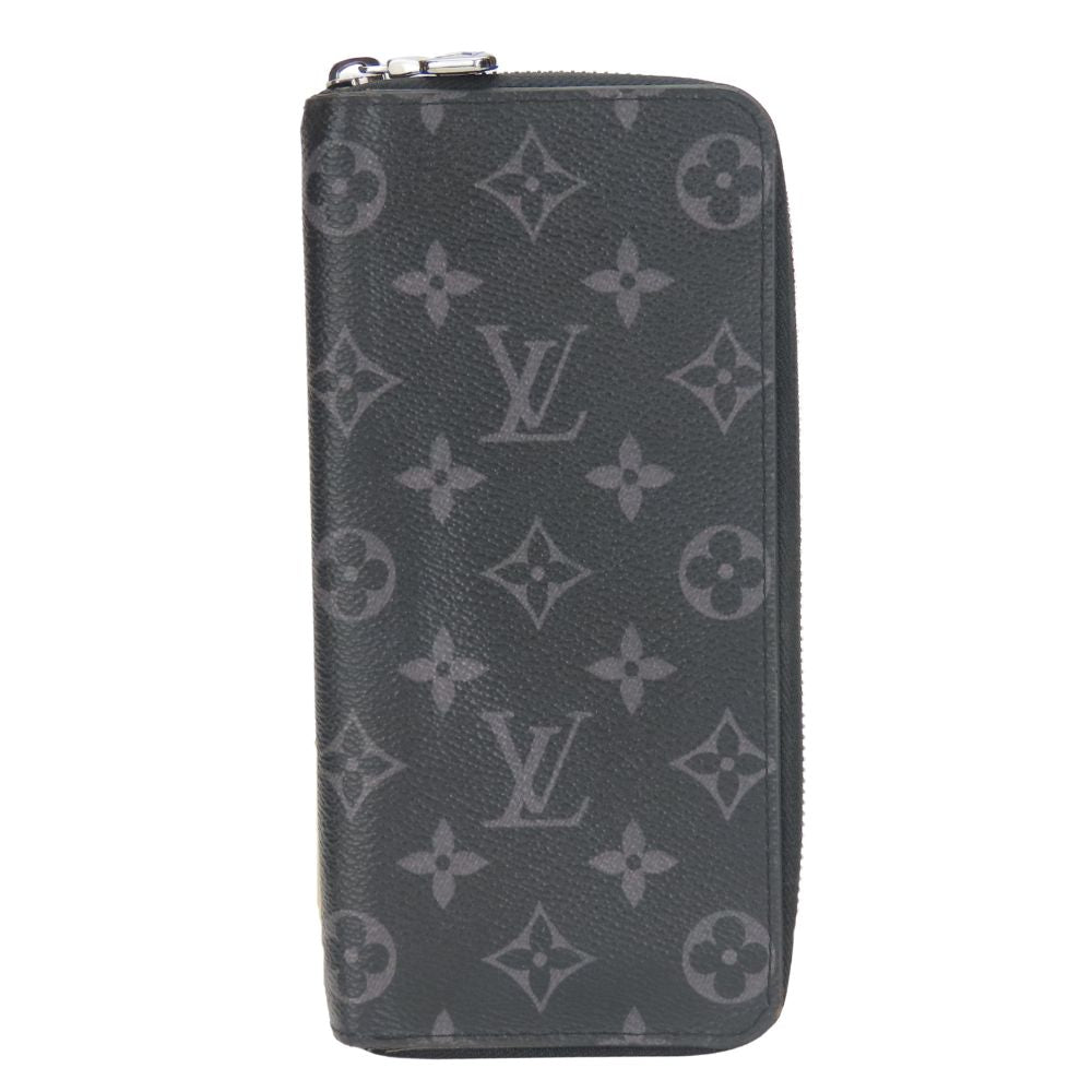 Louis Vuitton Long Purse M62295 Eclipse Zippy Monogram Black Wallet Case 2