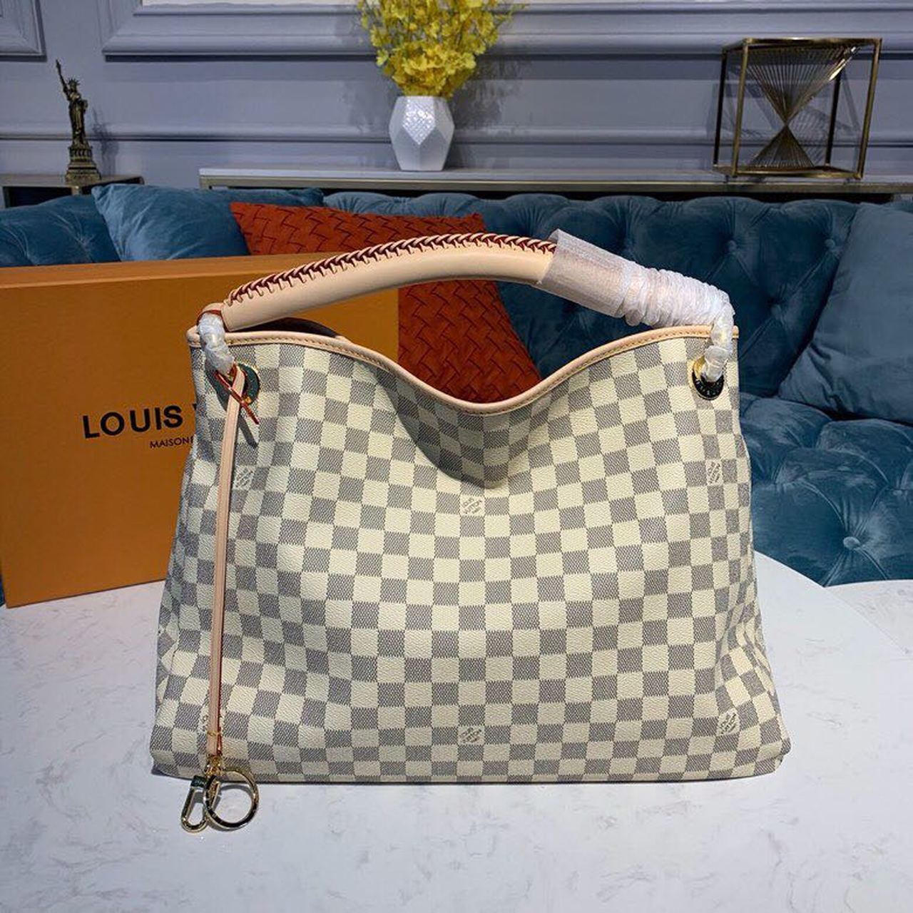 Top Quality Artsy Mm Damier Azur For Canvas Shoulder Bag