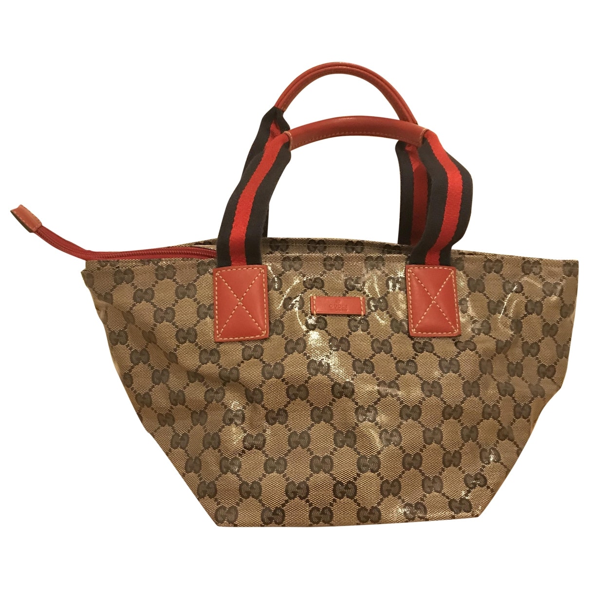 Gucci beige cloth handbag