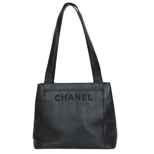 Chanel Caviar skin Black Tote Bag 5