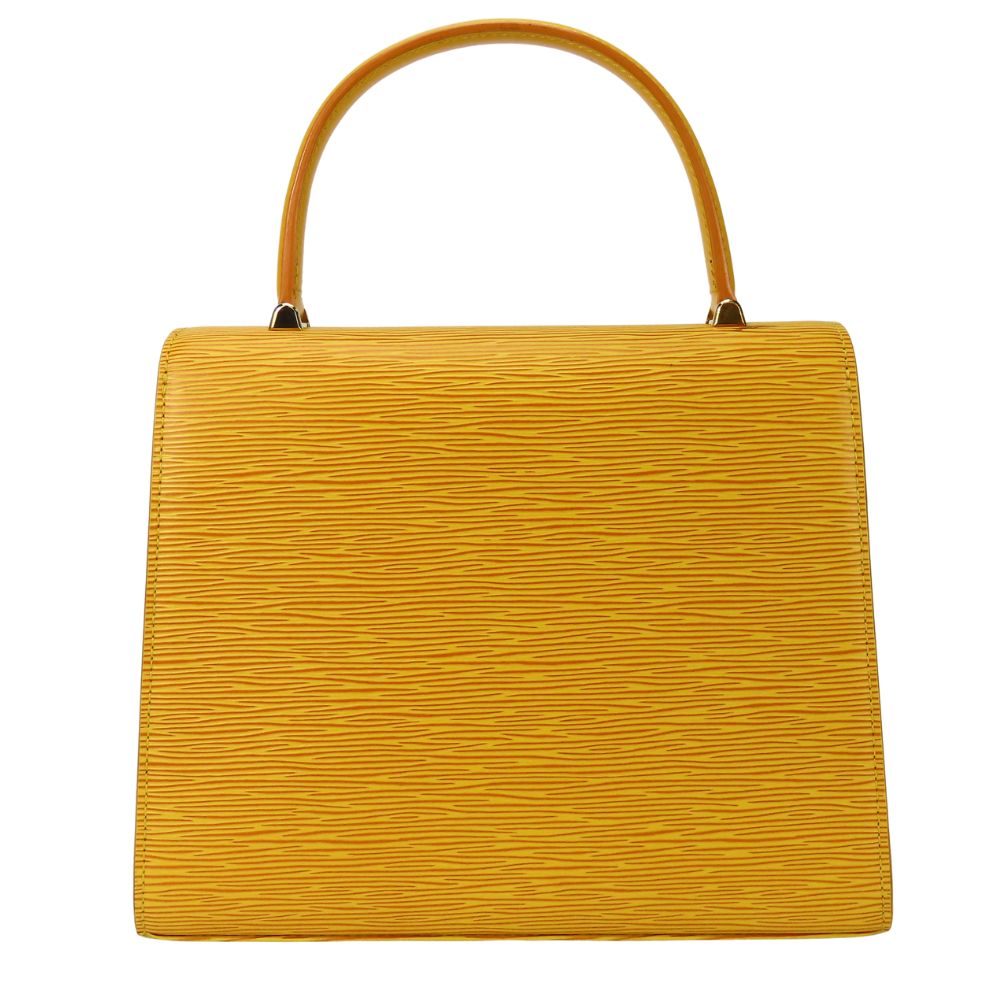 Louis Vuitton M52379 Epi yellow Malesherbes Leather Handbag