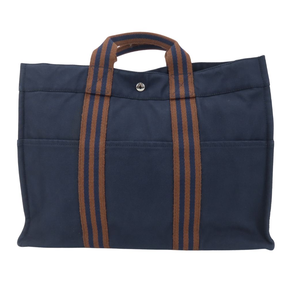 Tote Bag Cotton Navy Fool Toemm Canvas