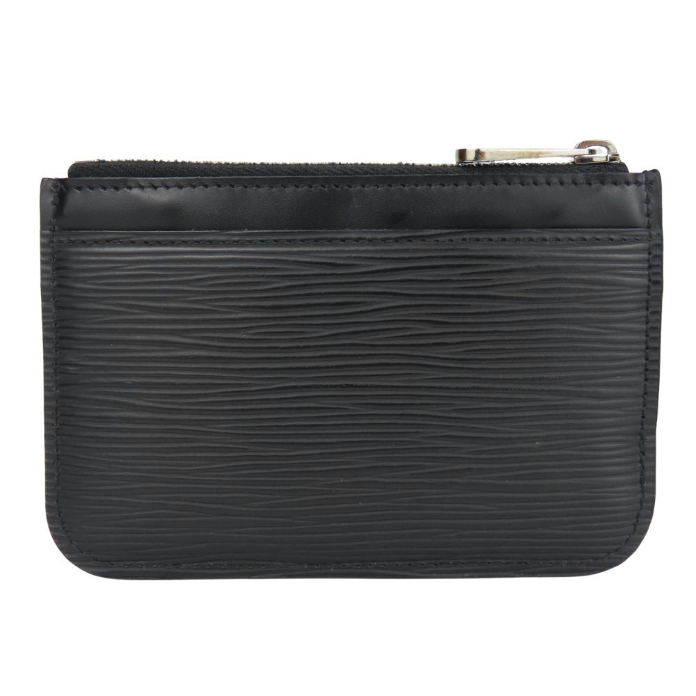 Louis Vuitton Coin M66602 Epi Noir Pochette Leather Clutch Bag