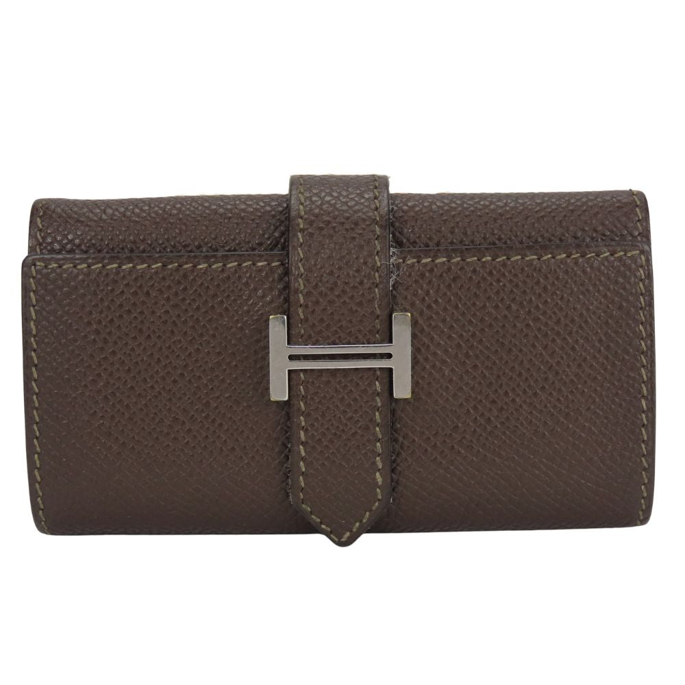 Key Case Key Holder Epsom Dark Bean Brown Travel Bag