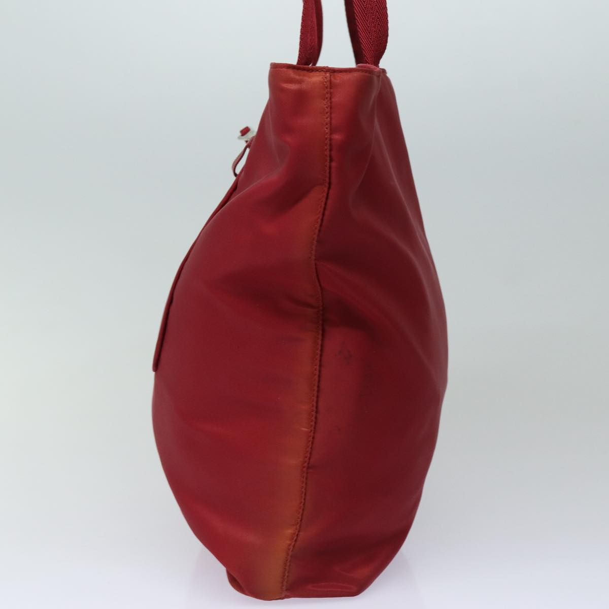 Prada Shoulder Bag Auth Nylon Red Red Auth 84772