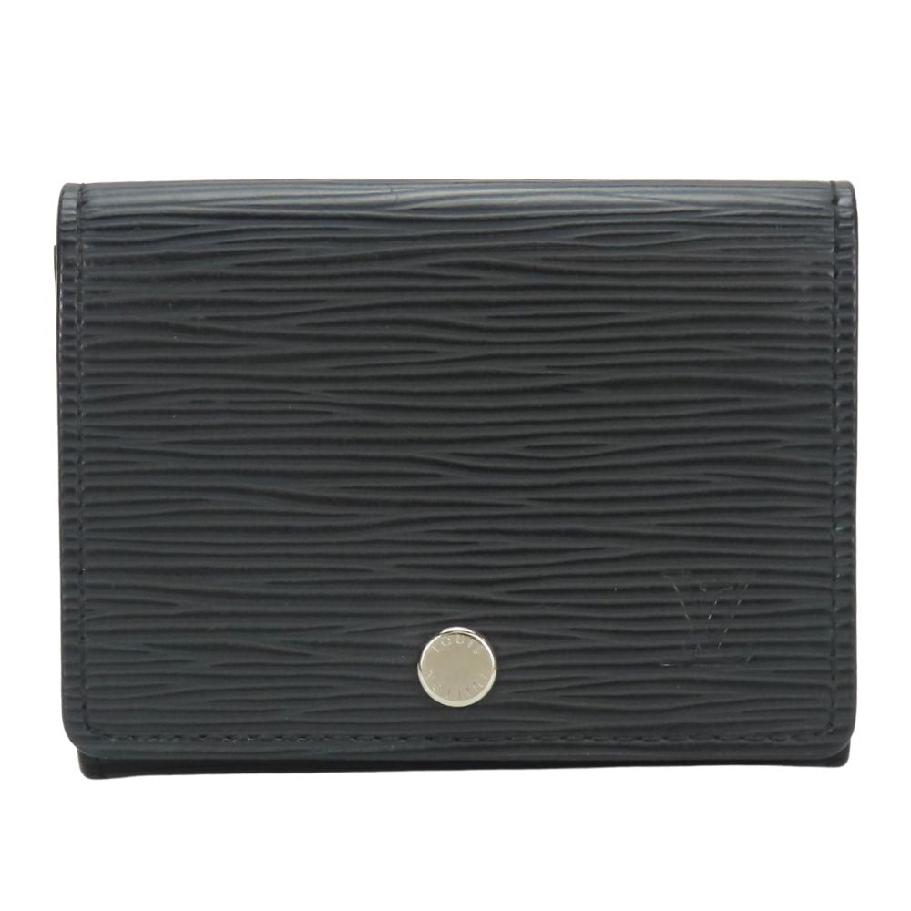 Louis Vuitton M56169 Epi Anneveld Cult de Leather Black Wallet Case