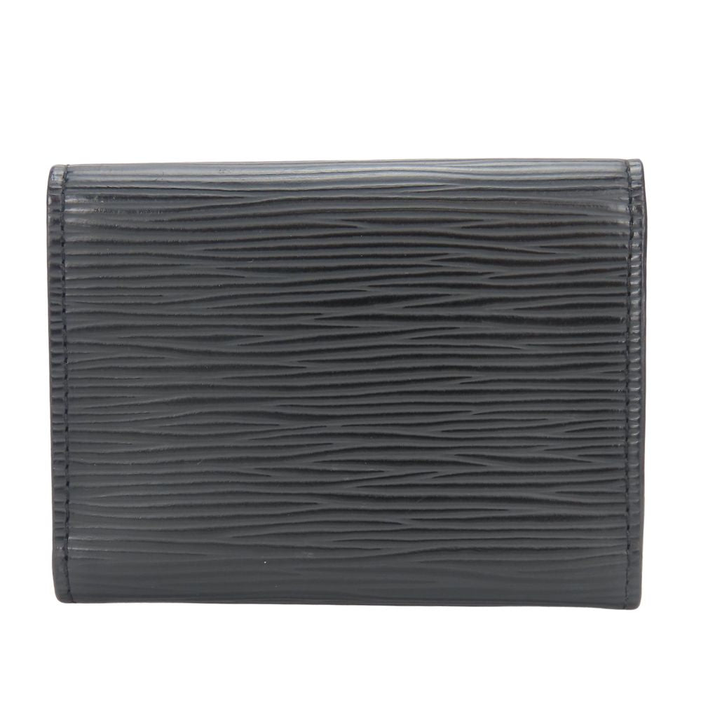 Louis Vuitton M56169 Epi Anneveld Cult de Leather Black Wallet Case