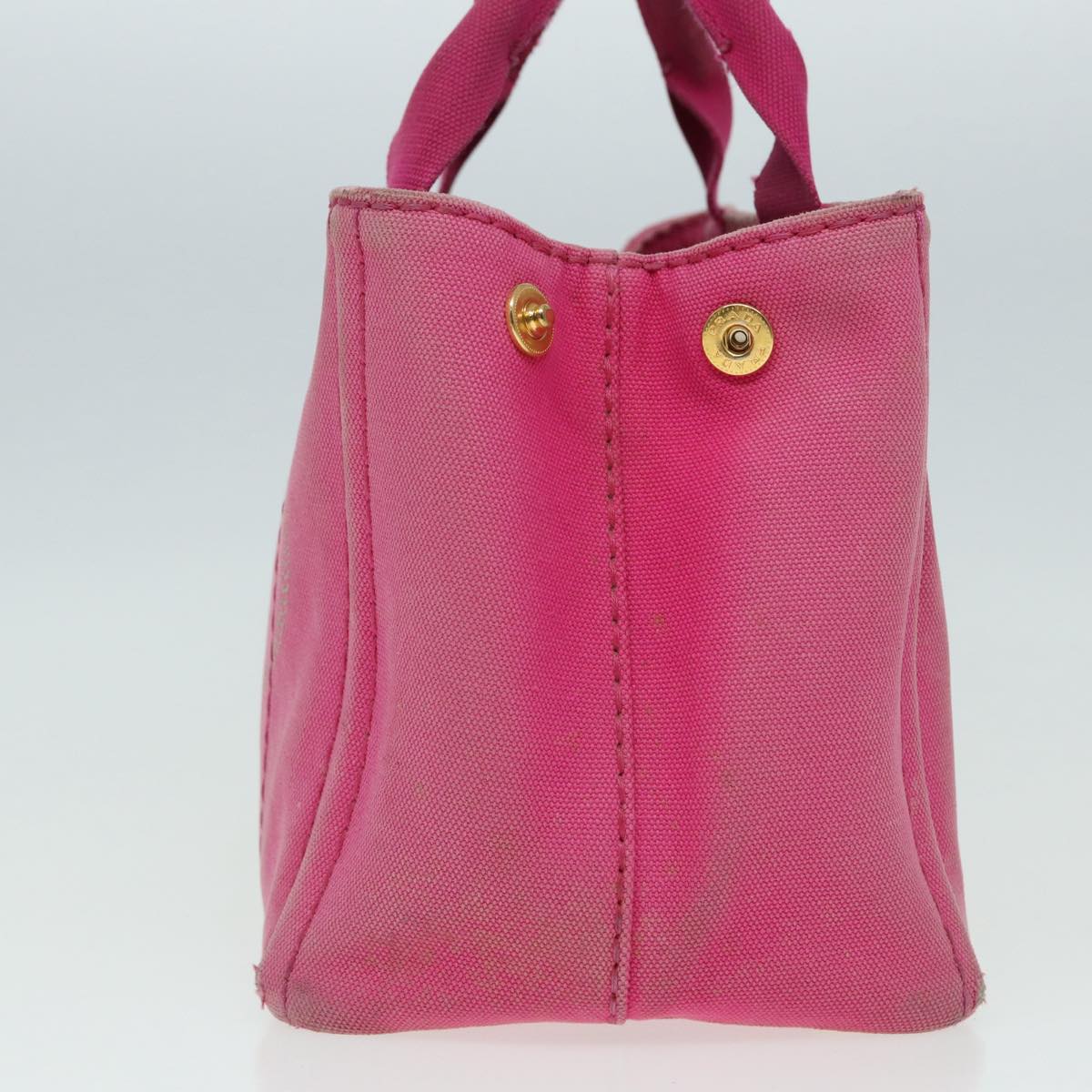 Prada Canapa Pm Hand Bag Auth Canvas Pink Travel Bag Pink Auth 84944