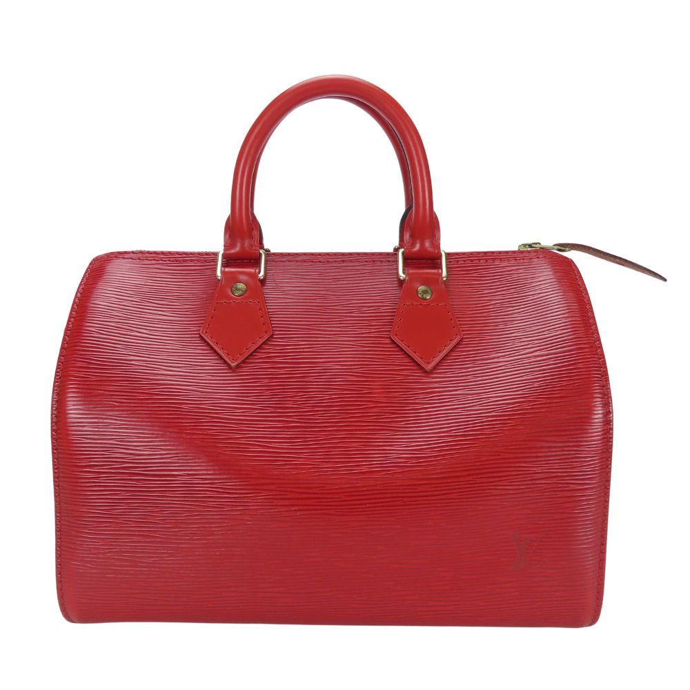 Louis Vuitton M43017 Epi Speedy 25 Leather Red Handbag