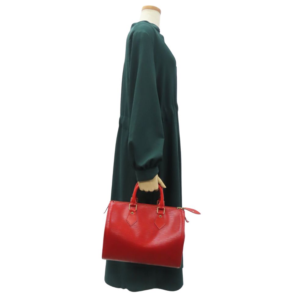 Louis Vuitton M43017 Epi Speedy 25 Leather Red Handbag
