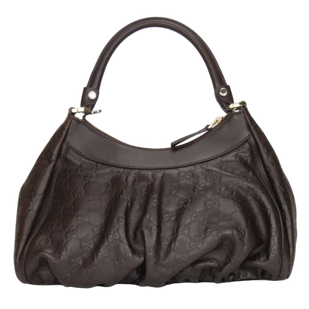 Gucci Abbey Sima Handbag Leather Travel Bag