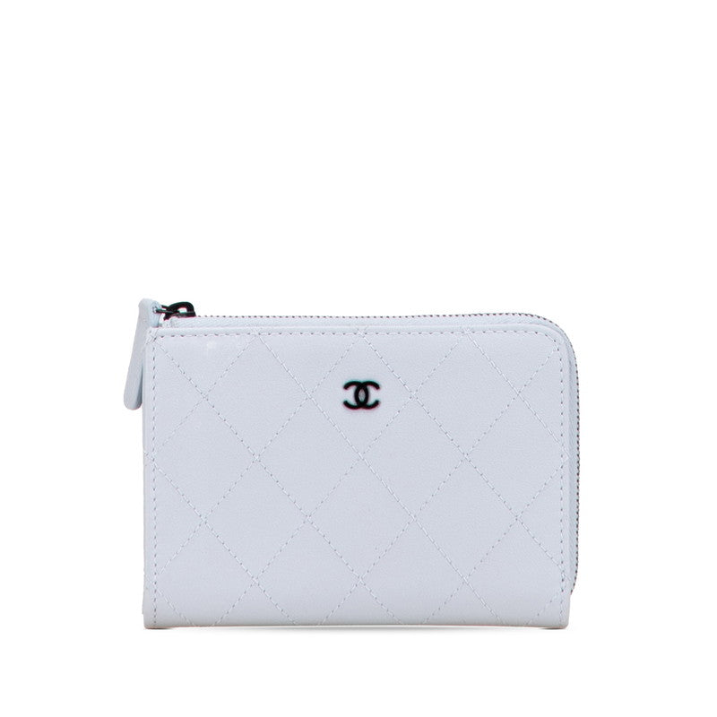 Chanel Matelasse Coco Mark Leather Card Case Bag