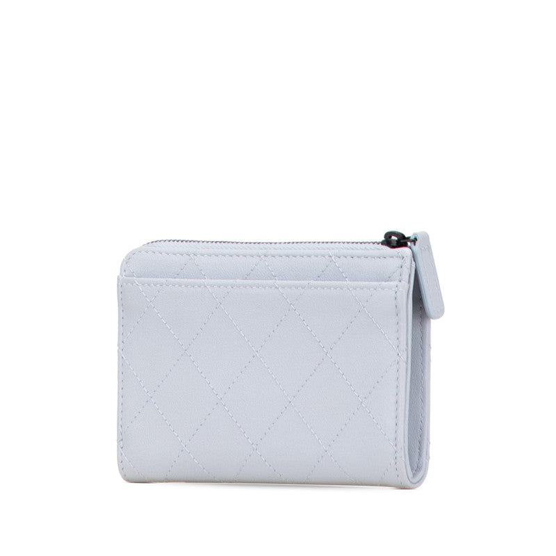Chanel Matelasse Coco Mark Leather Card Case Bag