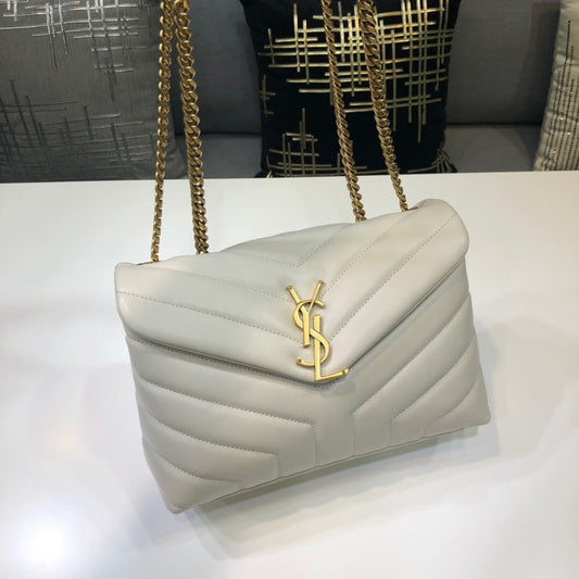 YSL Saint Laurent YSL Top Quality Loulou Bag In Matelassã White Small Travel Bag