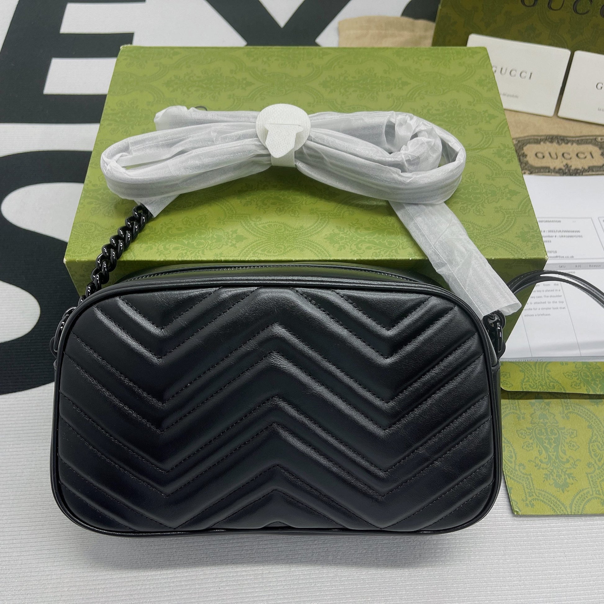 gg Marmont , ’s 9.5in Matelasse Black Shoulder Bag