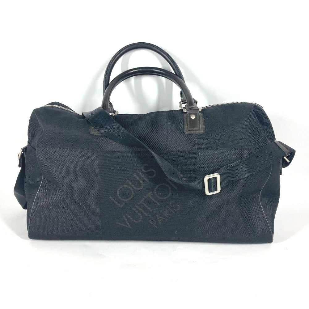 Louis Vuitton Boston Duffel M93601 Damier Jean Canvas Black Travel Bag
