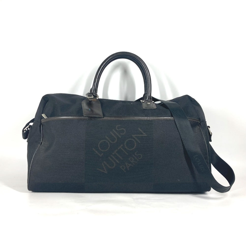 Louis Vuitton Boston Duffel M93601 Damier Jean Canvas Black Travel Bag