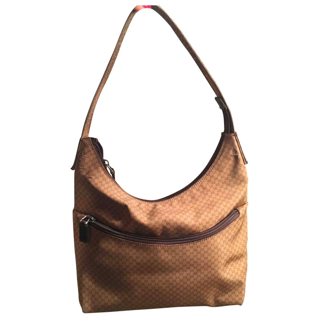 Gucci ophidia brown cloth handbag