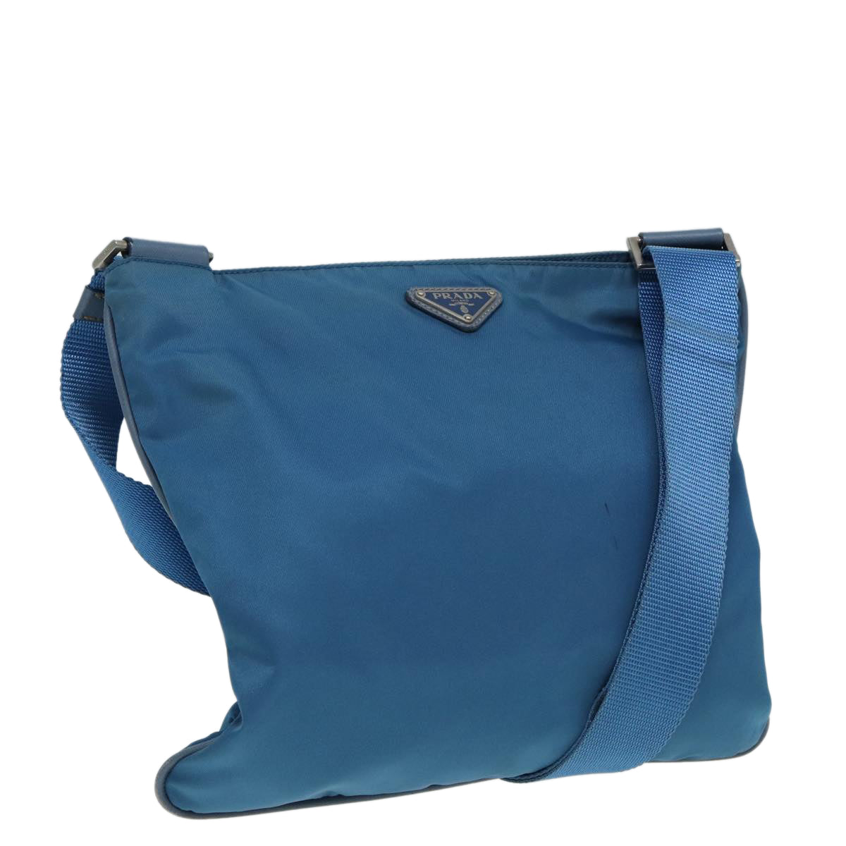 Prada Shoulder Bag Auth Nylon Blue