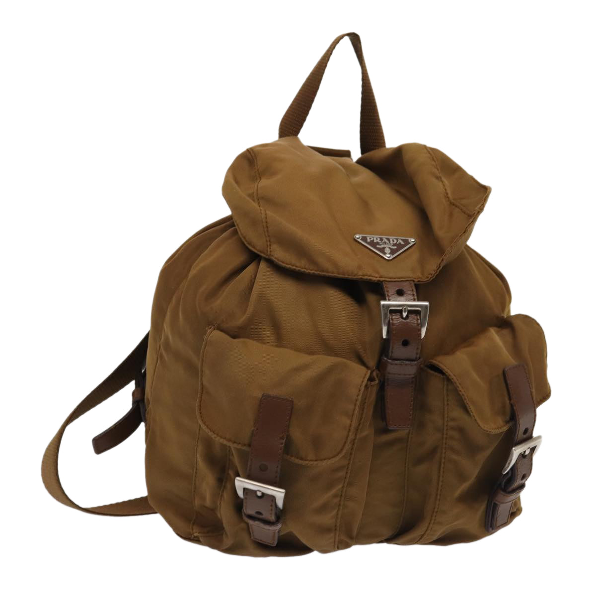 Prada Backpack Auth Nylon Brown
