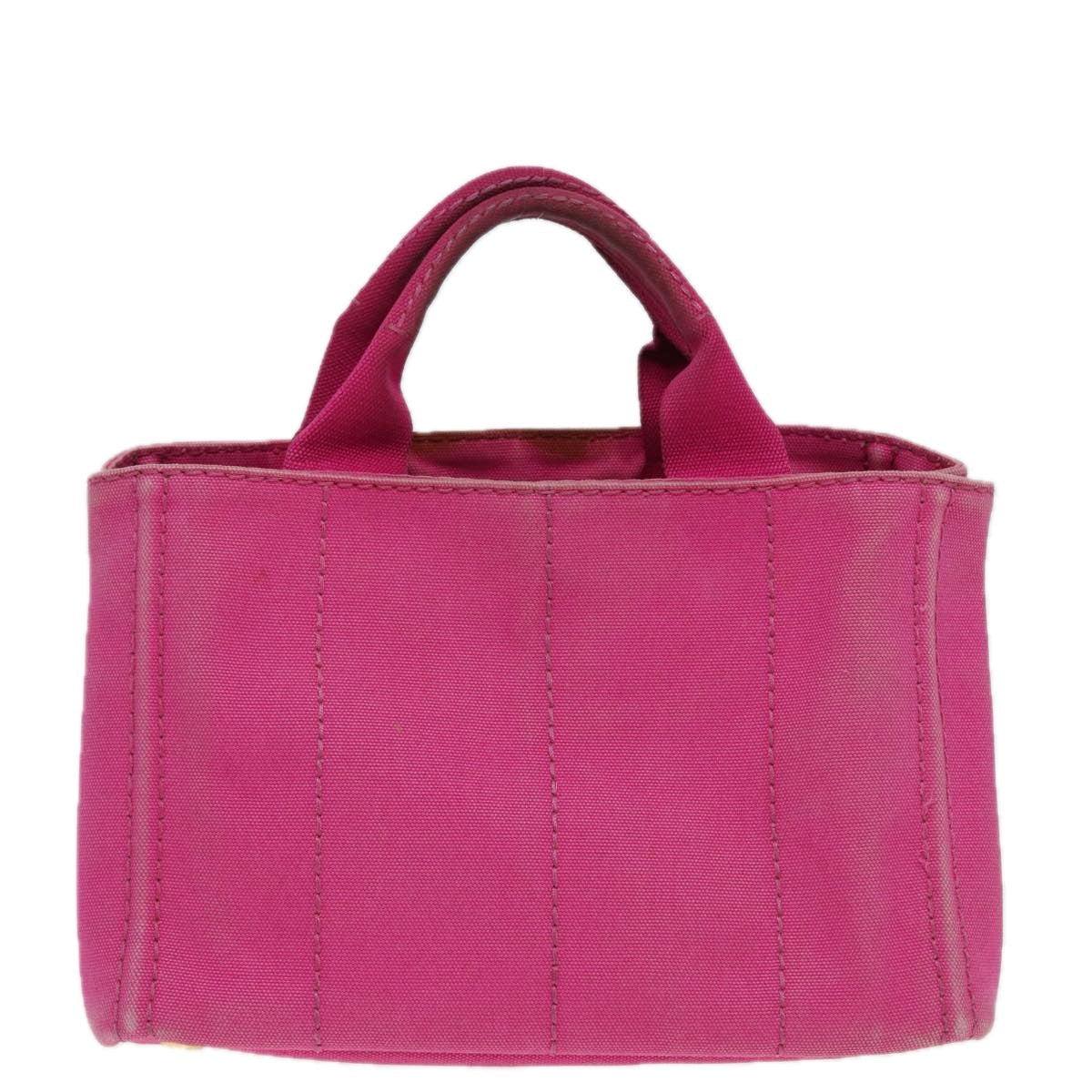 Prada Canapa Pm Hand Bag Auth Canvas Pink Travel Bag Pink Auth 85061