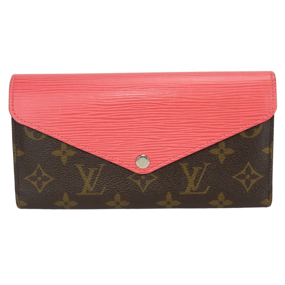 Louis Vuitton Tri-fold M60597 Epi Portefeuille Marie Leather Pink Wallet Case