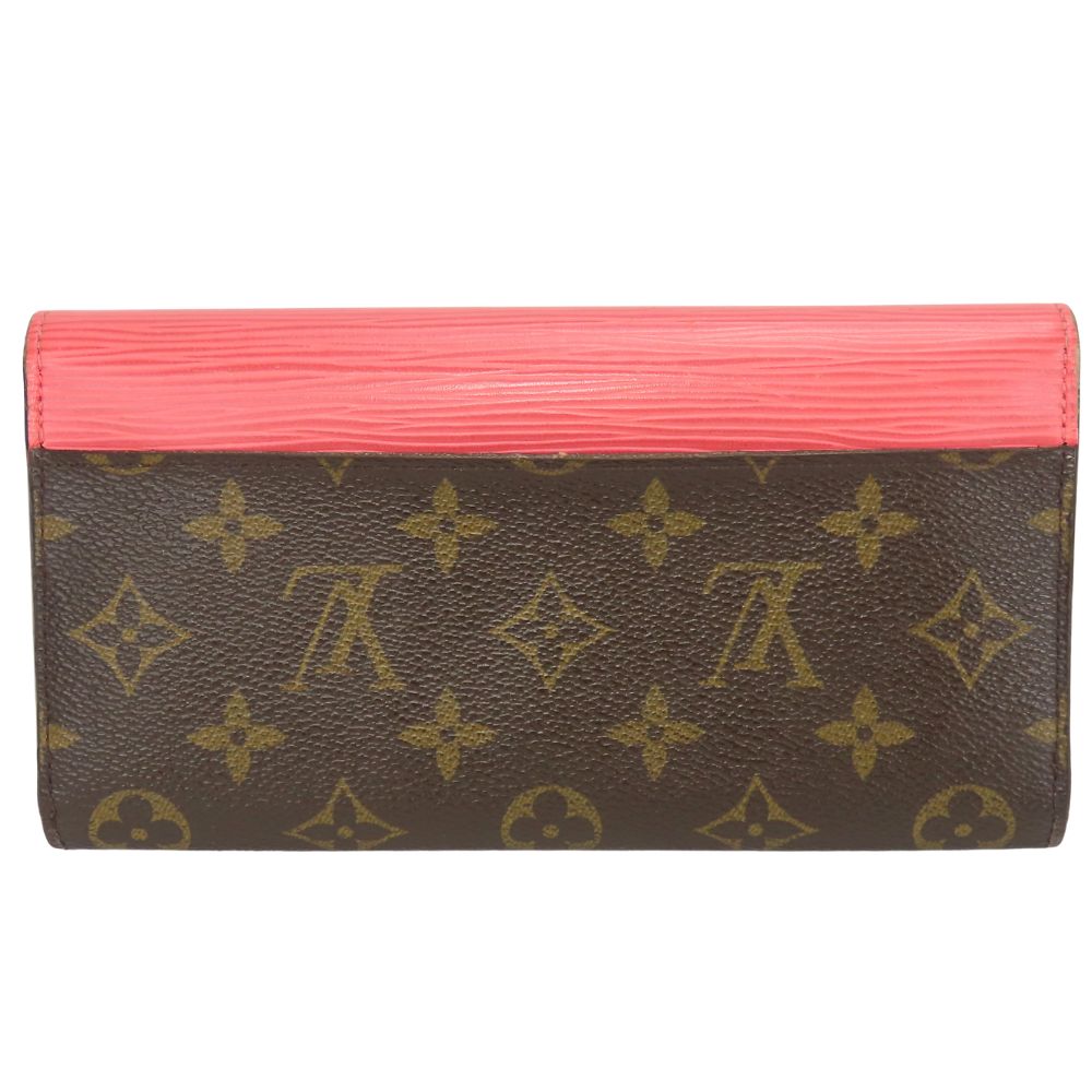Louis Vuitton Tri-fold M60597 Epi Portefeuille Marie Leather Pink Wallet Case