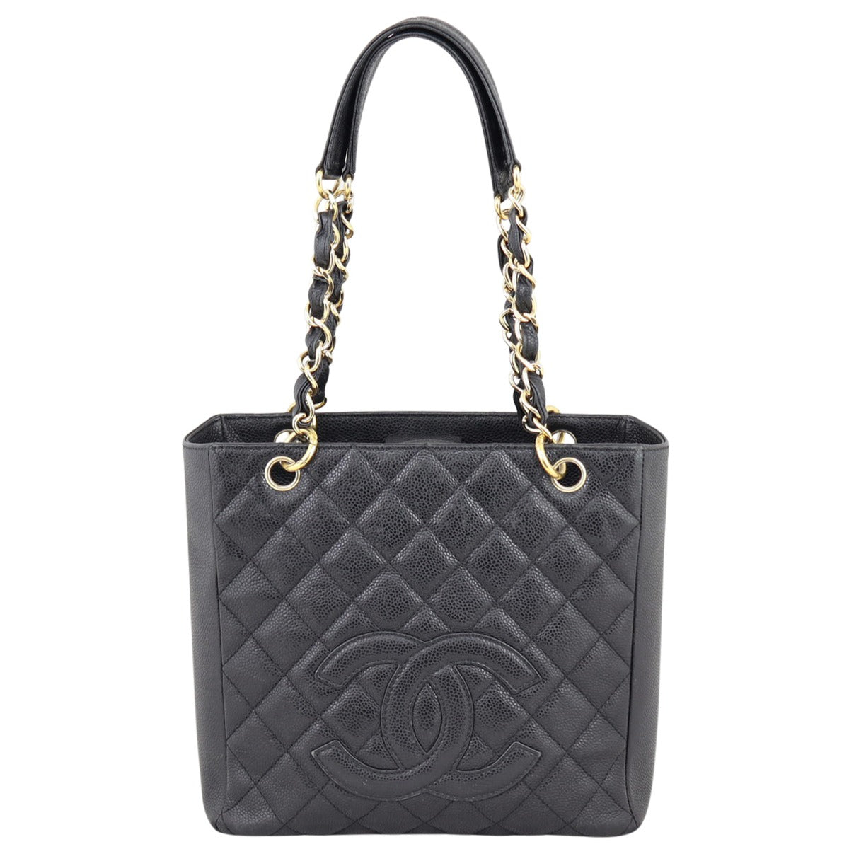 Chanel Petite Shopping Tote Black Tote Bag