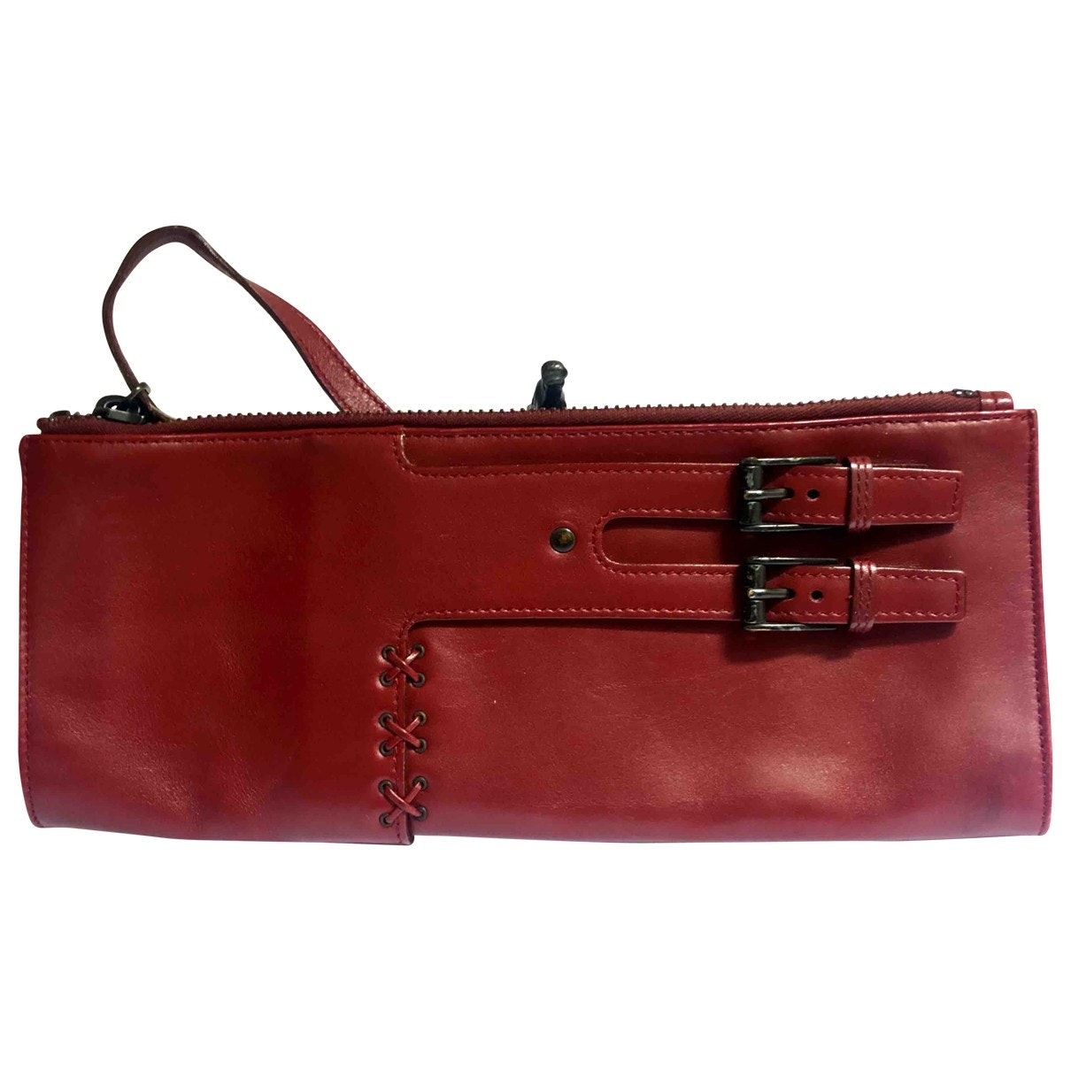 Gucci burgundy leather handbag