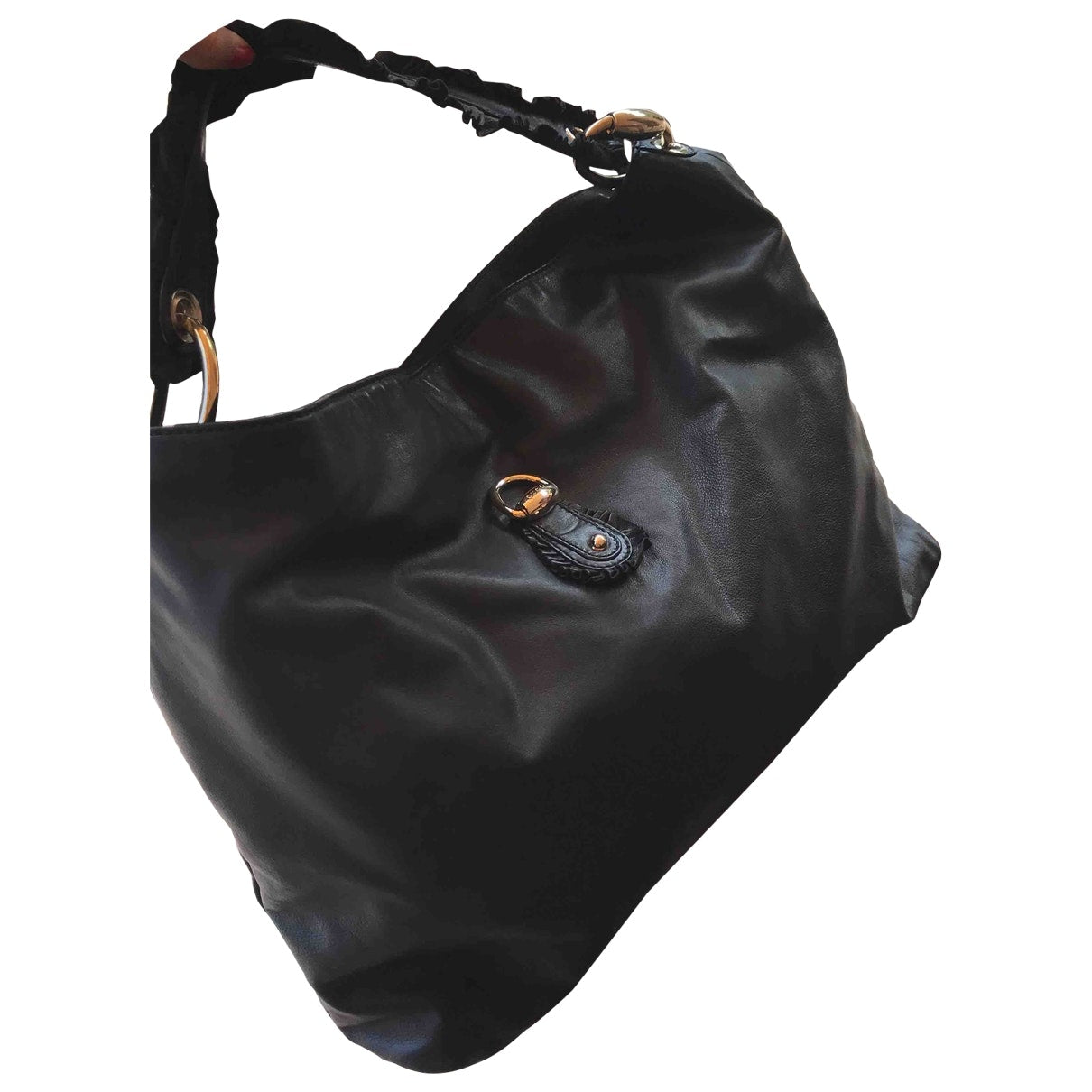 Gucci black leather handbag