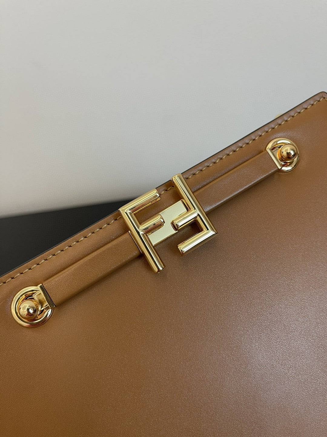 Top QualityTop Quality Touch 19cm Brown Handbag